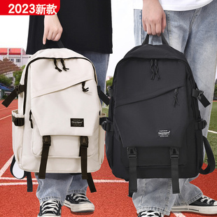 双肩包男士(包男士)潮流韩版大容量日系旅行背包，小学初中高中大学生书包女