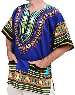 Men's African shirt short sleeve 男士非洲民族风衬衫短袖衬衣