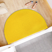 金黄色地垫半圆形丝圈脚垫家用门外入户门垫进门口防滑地毯蹭脚垫