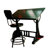 美术绘画桌设计工作台，实木画板设计师书桌，绘图桌子制图桌画架