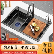 万科sus304加厚不锈钢厨房水槽大单，槽家用手工，洗菜盆洗碗槽洗菜池