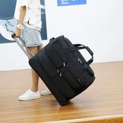 牛津布旅行拉杆包男女通用大容量可折叠登机商务包外出旅游行李包