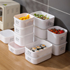 塑料冰箱保鲜盒带饭，专用微波炉加热食品级，饭盒长方形便当盒子水果