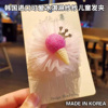 韩国进口可爱冰淇淋纱纱儿童发夹饰品百搭公主边夹洋气发饰女