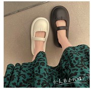 日本包头拖鞋女夏外穿踩屎感厚底防滑玛丽珍凉鞋洞洞鞋沙滩