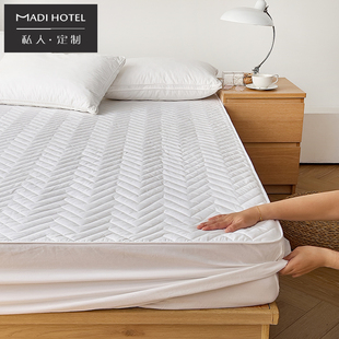 全棉床笠加厚夹棉席梦思床垫防滑保护套1.8米纯棉床罩单件