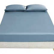 米苏60支天丝床笠单件，冰丝床罩防滑固定夏天纯色床垫套罩床单夏季