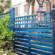 防腐木栅栏户外栅栏围栏碳化木栏杆庭院，护栏篱笆围墙隔断网格