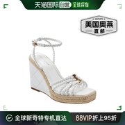 marcfishermfhayla女式保暖精致坡跟，凉鞋-白色美国奥莱