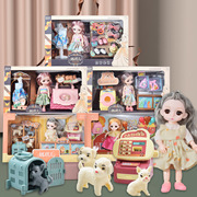 巴比娃娃女孩玩具仿真公主洋娃娃女换装套装礼盒女童玩偶生日礼物