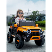儿童电动车汽车四轮越野遥控玩具车可坐人大小男，女孩双驱宝宝童车