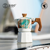 zigo摩卡壶家用户外单阀一杯份神龙版咖啡壶意式浓缩萃取咖啡器具