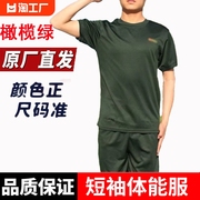 3543体能训练服短袖套装健身运动短裤体能服t恤五分袖