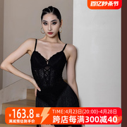 yes拉丁舞成人女士舞衣品牌，舞蹈上衣练功服，蕾丝吊带体服yd121