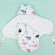 春秋婴儿防惊跳襁褓巾初生宝宝纯棉保暖包被 新生儿睡袋抱被睡袋