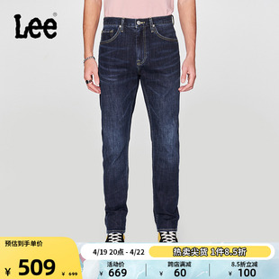 Lee24春夏705标准中腰锥形深蓝色男牛仔裤LMB1007053QJ-399
