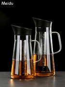 泡茶壶玻璃耐高温 304不锈钢内胆茶水分离冰滴冷萃壶大容量咖啡壶