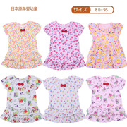 日系婴儿连衣裙0-3岁女童公主，半袖裙儿童，薄款小童夏装女宝宝裙子