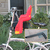 宝骑山地折叠自行车儿童安全座椅安装钢管配件支架前后快拆架