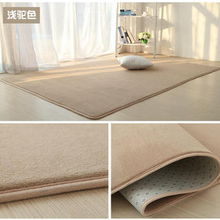 加厚珊瑚绒地毯客厅茶几垫家用长方形卧室满铺床边床前榻榻米地毯