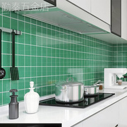北欧彩色格子砖300x600厨房瓷砖卫生间墙砖墨绿奶茶店商铺面包砖