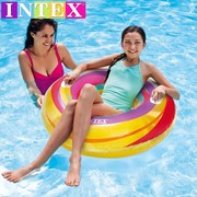 INTEX游泳圈成人男女大号加厚充气浮圈泳池救生圈女生泳圈腋下圈