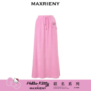 MAXRIENY x Hello Kitty联名系列复古优雅伞摆半裙