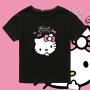 hello kitty短袖t恤男童女童凯蒂猫凯蒂猫纯棉夏装童装儿童半袖