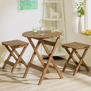 折叠桌子吃饭桌便携竹实木小户型餐桌家用休闲方桌现代简约