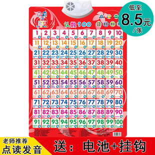 会说话的字母表数字1至100早教汉语拼音卡片儿童有声挂图发音全套