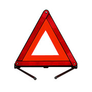 汽车三角架警示牌故障，安全反光三脚架反光警告牌车用折叠立式