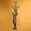 铜雕塑阿拉伯少女灯饰hxl091欧式人物，工艺品客厅家居大型满地摆件