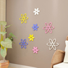 3D立体树叶墙贴卧室装饰墙壁花瓣贴饰植物木质创意墙上装饰品壁贴