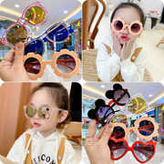 儿童太阳镜可爱宝宝墨镜小孩，防紫外线男女童潮时尚卡通玩具眼镜