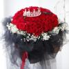 圣诞节99朵红玫瑰北京天津鲜花速递同城送花女友生日，求婚表白花束