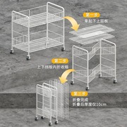 寿司冰粉摆摊小推车移动摆摊车，可折叠货架地摊推车花车夜市小吃车