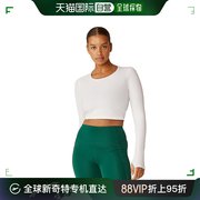 香港直邮潮奢 beyond yoga 女士Resilient 比赛针织短款套头衫T恤