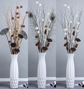 大型假花落地大花瓶插花花，摆设枝莲蓬，适合客厅放的干花