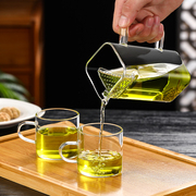 玻璃茶壶月牙过滤绿茶泡茶器茶水分离泡茶壶功夫茶具分茶杯公道杯