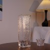 宝气方缸摆件客厅插花高级水晶玻璃，高端百合捷克水养鲜花瓶插花瓶