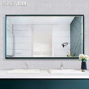 BOLEN地中海浴室镜仿古卫生间洗手台镜子壁挂墙高清复古镜极有家