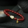 天然红色玛瑙水晶女生款手串，玉髓手链国风饰品，葫芦转运珠礼物首饰