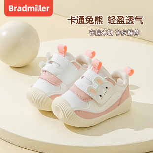 婴儿学步鞋女宝宝春季软底0一1-2岁幼童透气布鞋春秋宝宝鞋子