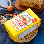 俄罗斯面粉进口小麦粉高筋面包粉饺子粉马克发牌2公斤装特产食品