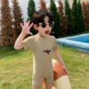 韩国男童泳衣夏季儿童宝宝海边连体游泳衣速干衣可爱卡通泳装