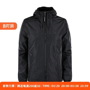 CALVIN KLEIN卡尔文克莱恩CK男背后字母款连帽防风雨夹克外套现货
