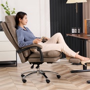 真皮电脑椅子家用老板，椅可躺舒适久坐办公椅办公室午休座椅书桌椅