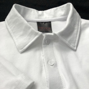 2024男生纯棉质感t恤纯白衬衫，男夏季短袖，polo衫重磅翻领男士