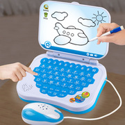 宝宝平板电脑玩具儿童笔记本学习机仿真键盘读卡插卡片益智早教机