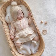 婴儿包屁衣0-2岁女宝宝秋装婴儿吊带哈衣婴儿连体衣周岁礼服EL203